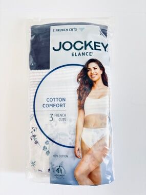 Jockey Elance 3-Pack French Cut Women's Size 7 Cotton Comfort Underwear